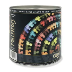 Curiosi Millepedes - Puzzle Double-face Ronde en Bois - 324 pièces