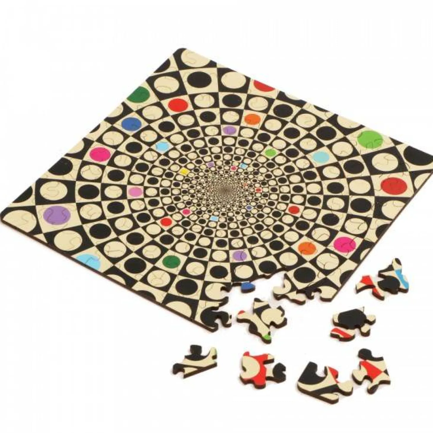 Curiosi Puzzle Double Q-Fun - Puzzle Recto-Verso en Bois - 123 pièces