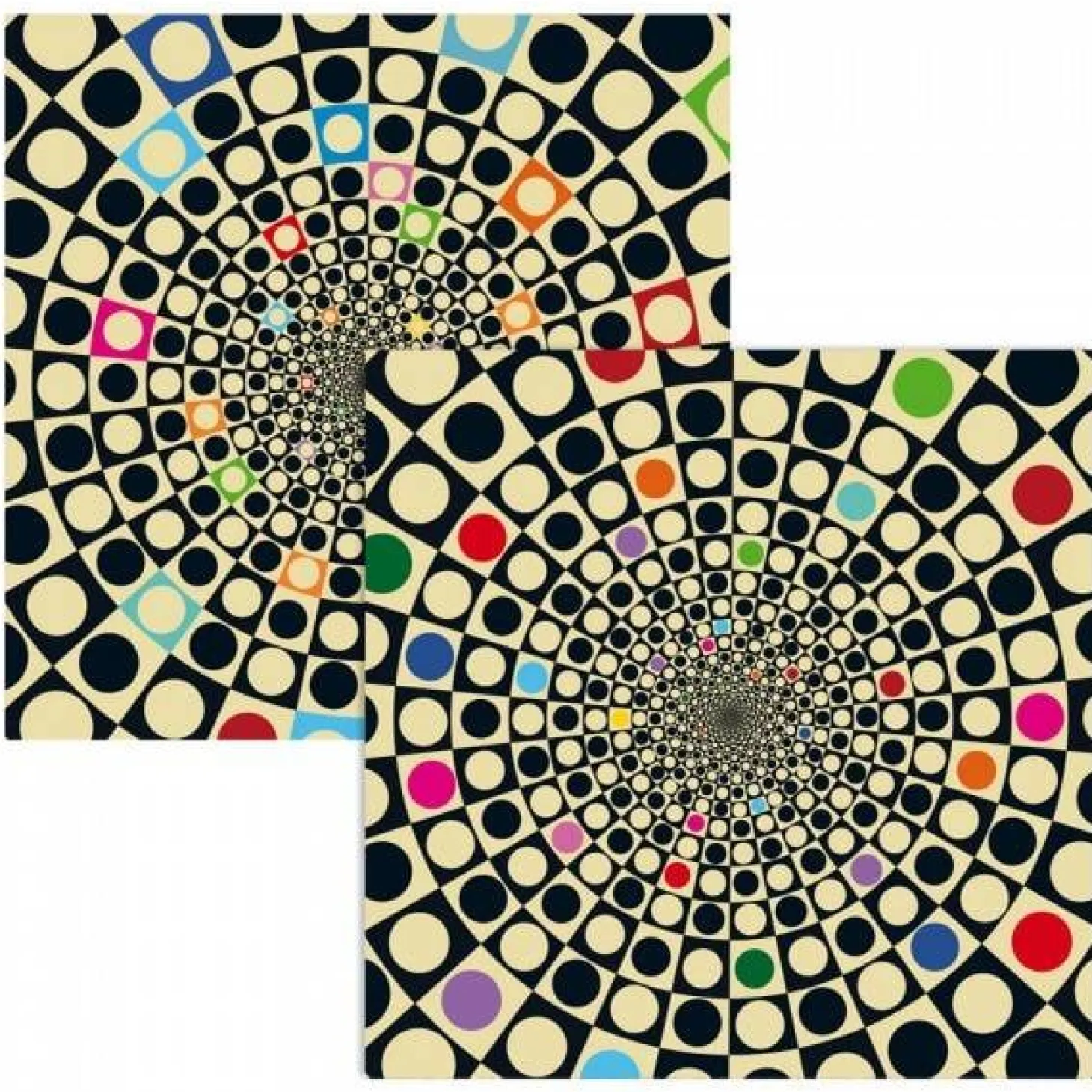 Curiosi Puzzle Double Q-Fun - Puzzle Recto-Verso en Bois - 123 pièces
