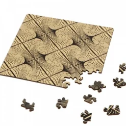 Curiosi Puzzle Double Q-Glitter - Puzzle Recto-Verso en Bois - 123 pièces