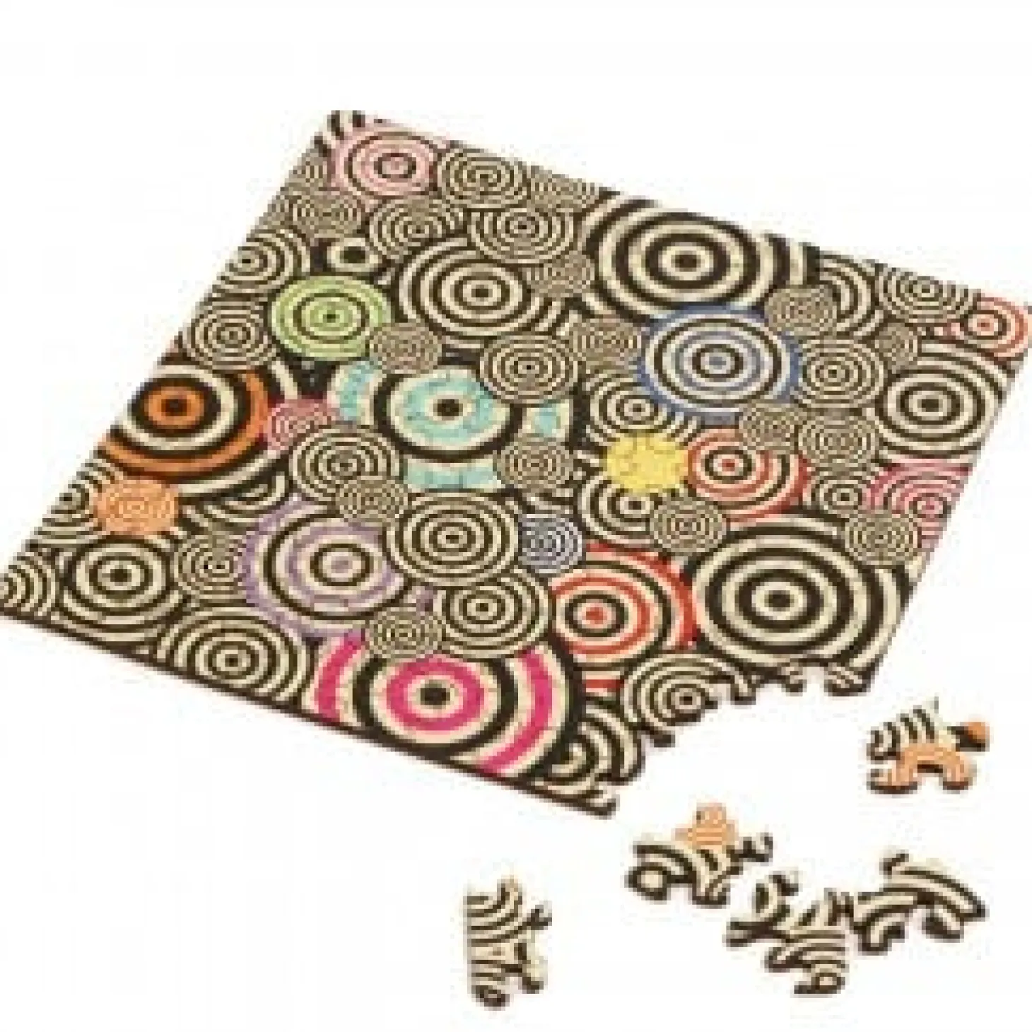 Curiosi Puzzle Double Q-Mad - Puzzle Recto-Verso en Bois - 123 pièces