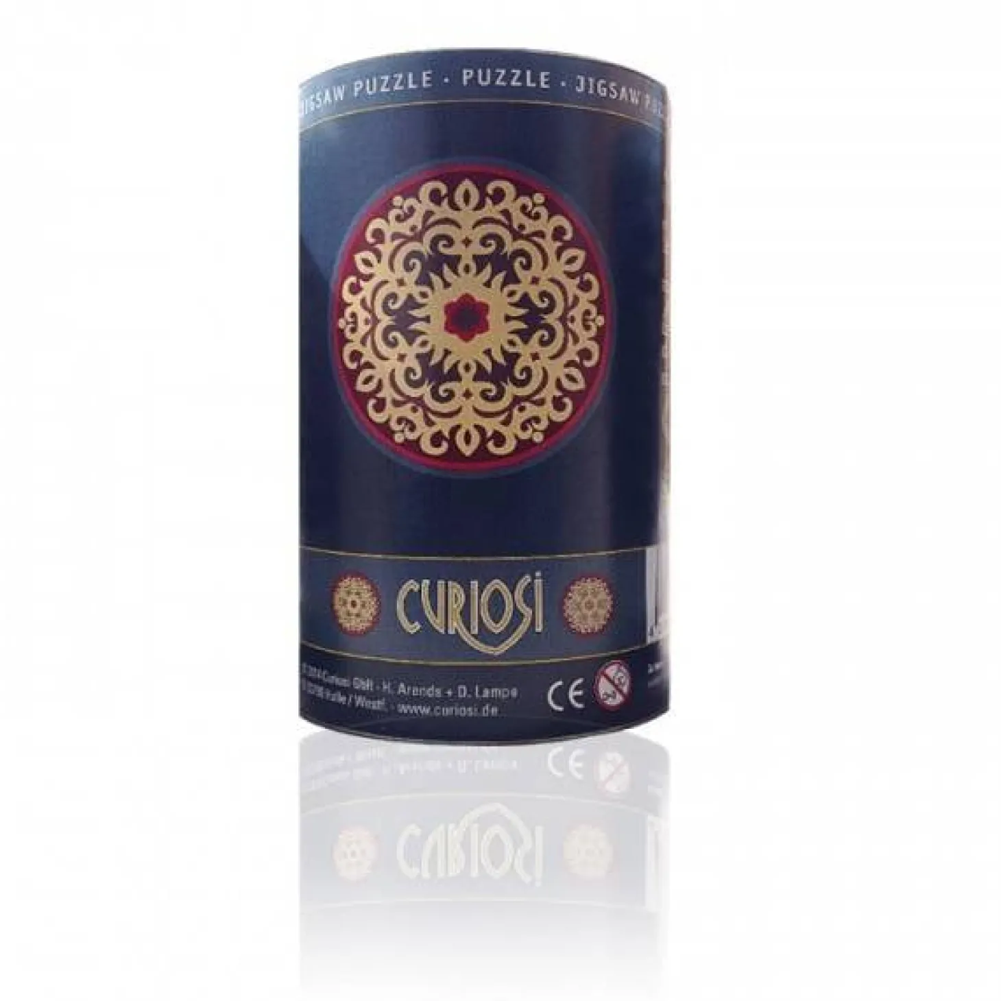 Curiosi Puzzle Double Rose - Puzzle Ronde Recto-Verso en Bois - 88 pièces