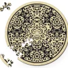 Curiosi Puzzle Double Sable - Puzzle Ronde Recto-Verso en Bois - 88 pièces