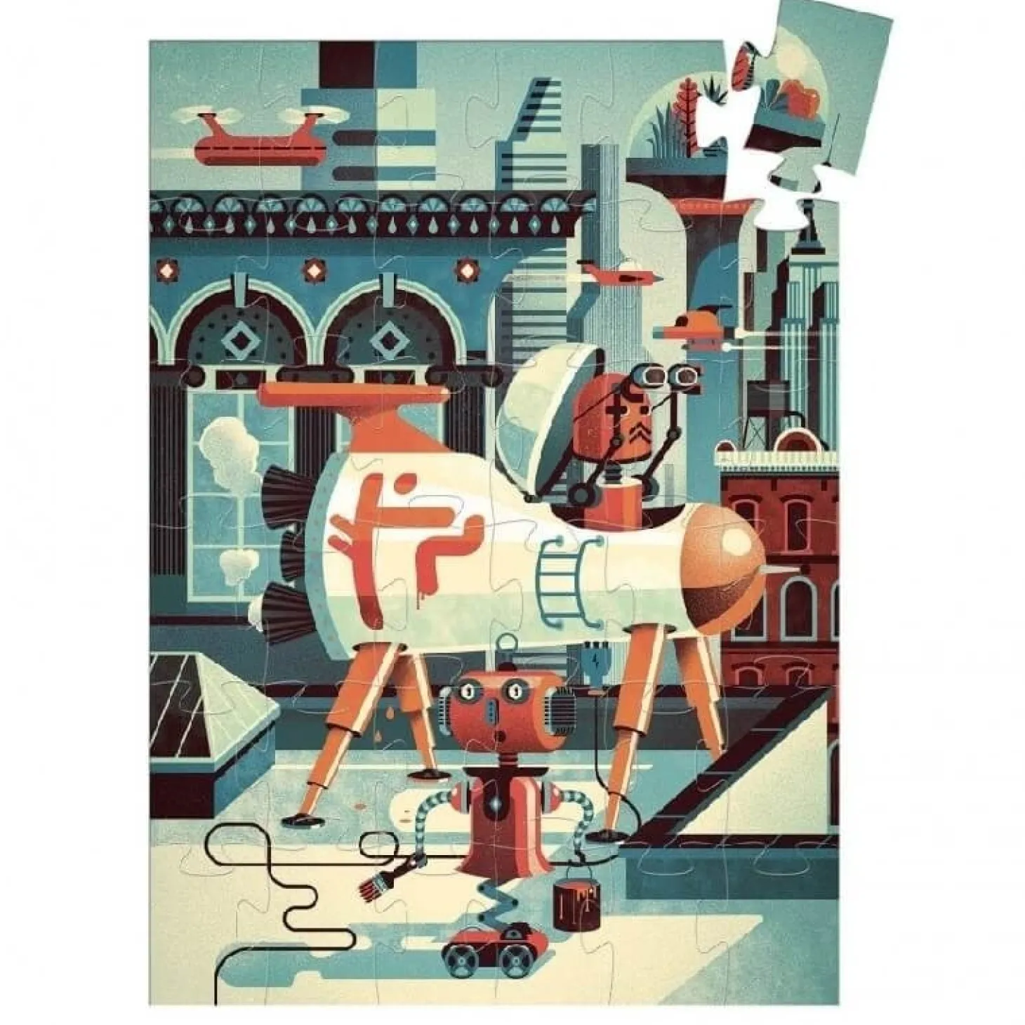 Djeco Bob le Robot - puzzle de 36 pièces