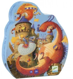 Djeco Chevalier et le dragon - casse-tête de 54 pièces