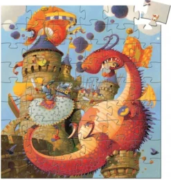 Djeco Chevalier et le dragon - casse-tête de 54 pièces