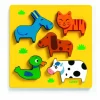 Djeco Comme chat et chien - puzzle en bois - 5 pièces
