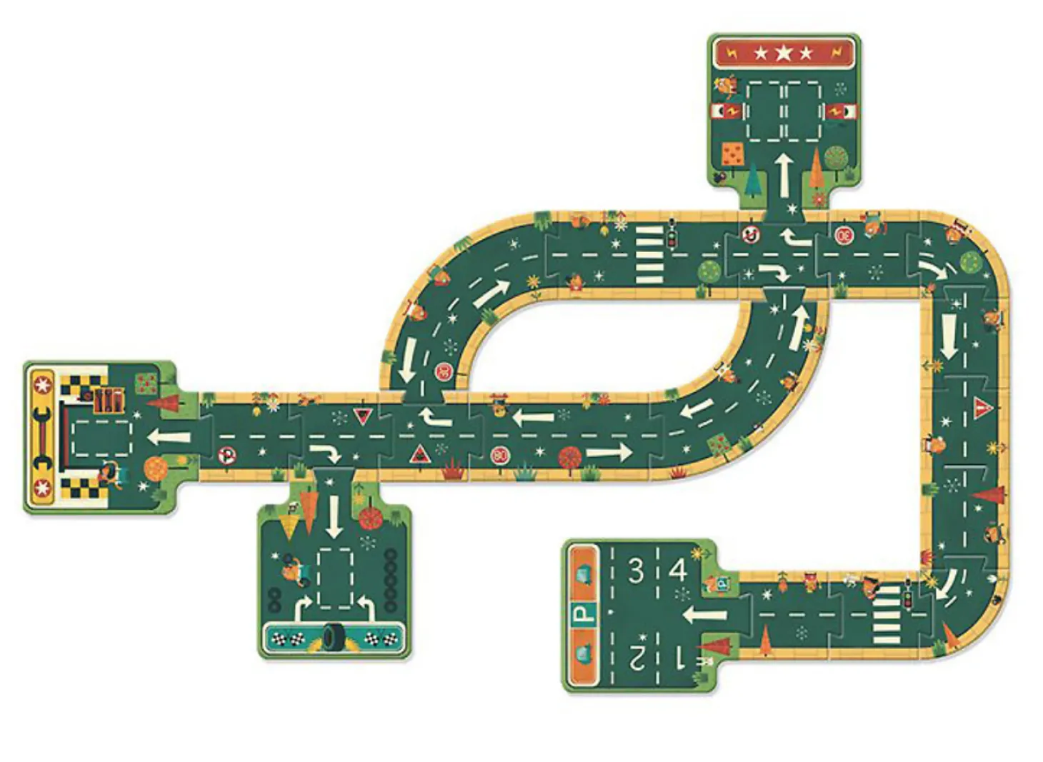 Djeco Construisez votre route - 21 pièces