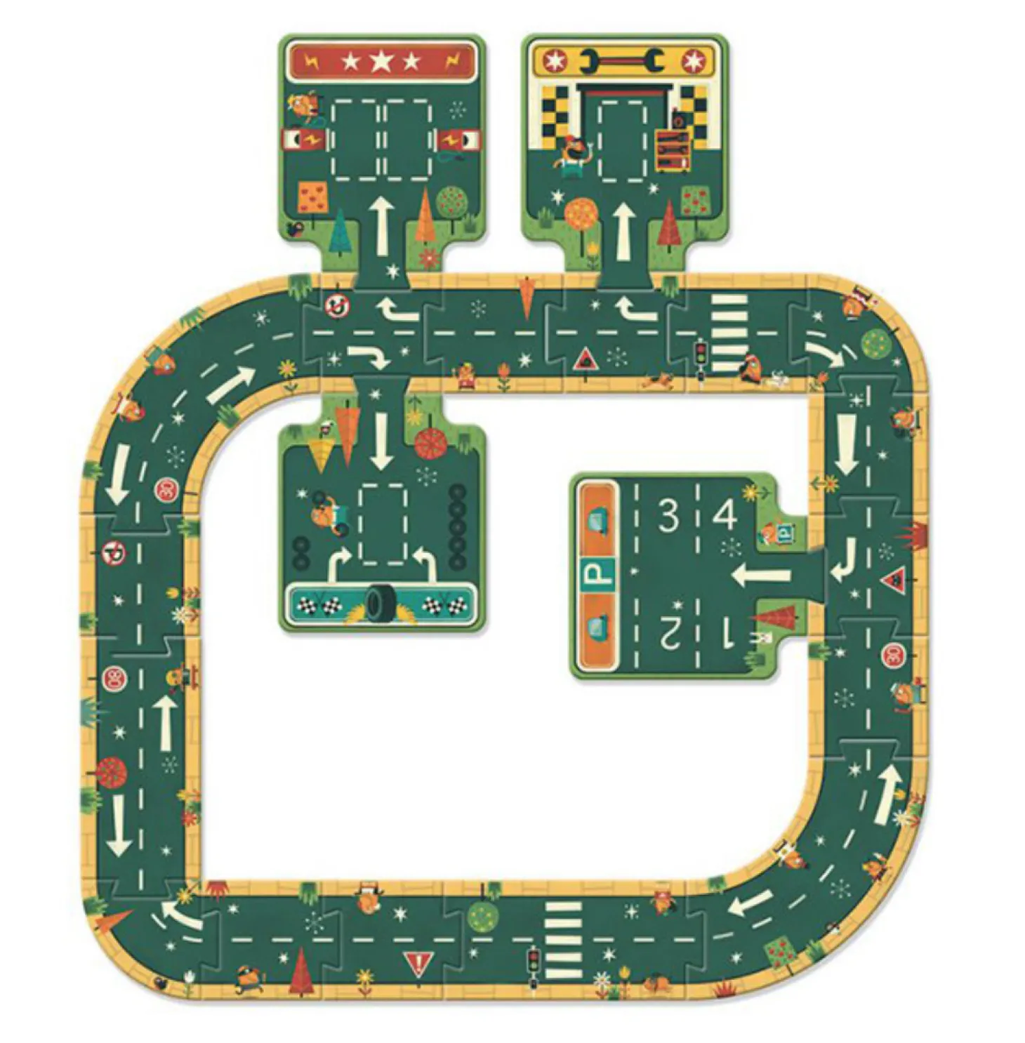 Djeco Construisez votre route - 21 pièces