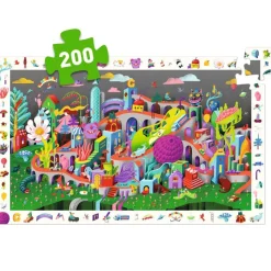 Djeco Crazy Town - Puzzle Observation de 200 pièces