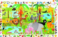 Djeco Des foules dans la jungle - puzzle de 35 pièces