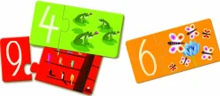 Djeco Duo Puzzle - chiffres - 10 puzzles de 2 pièces