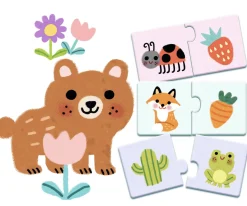 Djeco Duo Puzzle - Couleurs - 12 x 2 pièces