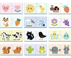 Djeco Duo Puzzle - Couleurs - 12 x 2 pièces