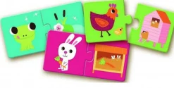 Djeco Duo Puzzle - Notre maison - 10 x 2 pièces