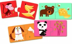 Djeco Duo Puzzle - servi! - 10 x 2 bits