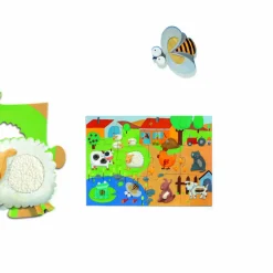 Djeco Feel Puzzle Ferme - 12 pièces