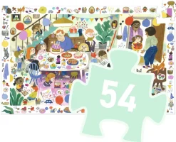 Djeco Fête d'anniversaire - Puzzle de Recherche - 54 pièces