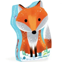Djeco Ginger, Petit Renard - Puzzle Silhouette de 24 pièces