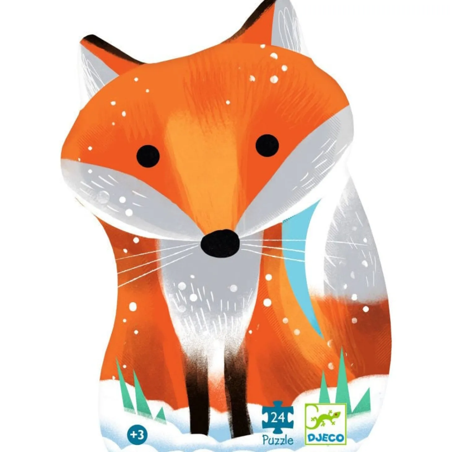 Djeco Ginger, Petit Renard - Puzzle Silhouette de 24 pièces