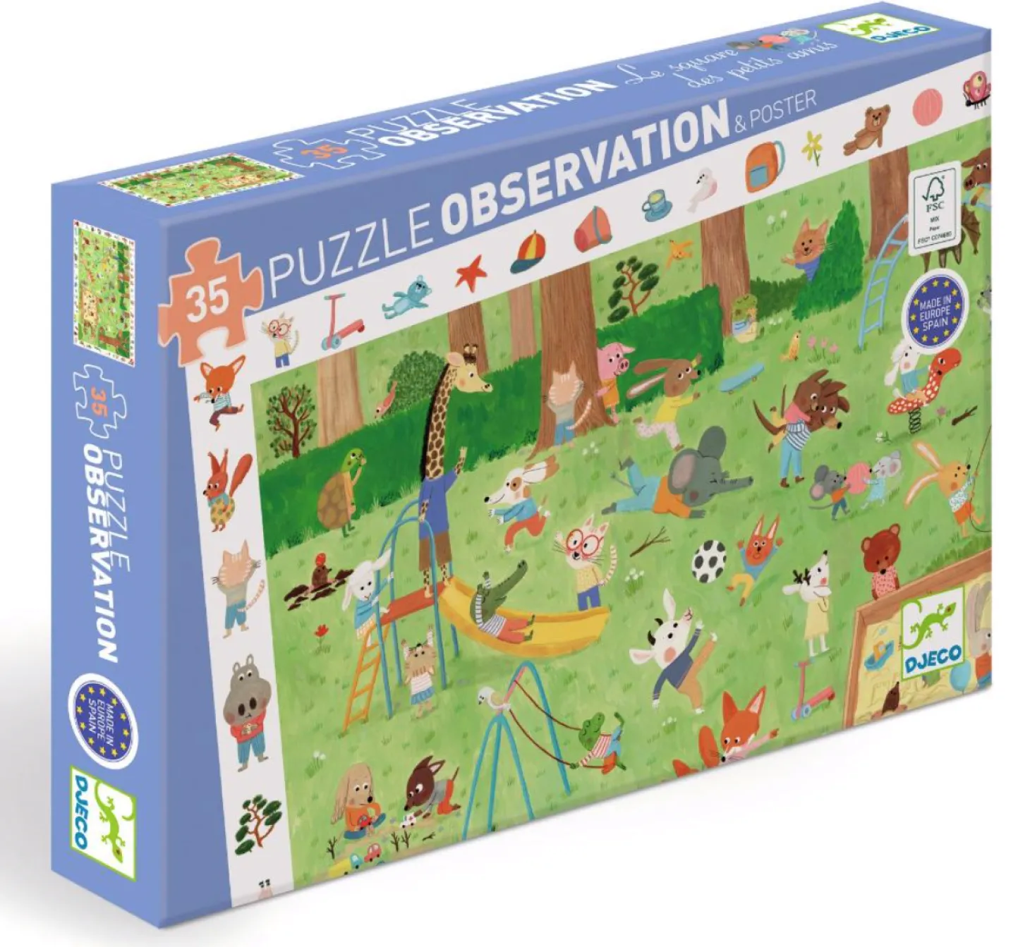 Djeco Jardin des petits amis - puzzle de 35 pièces