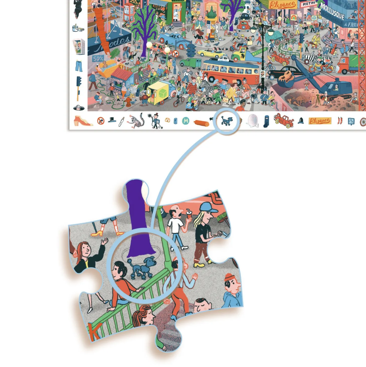 Djeco La ville - Puzzle Observation de 200 pièces