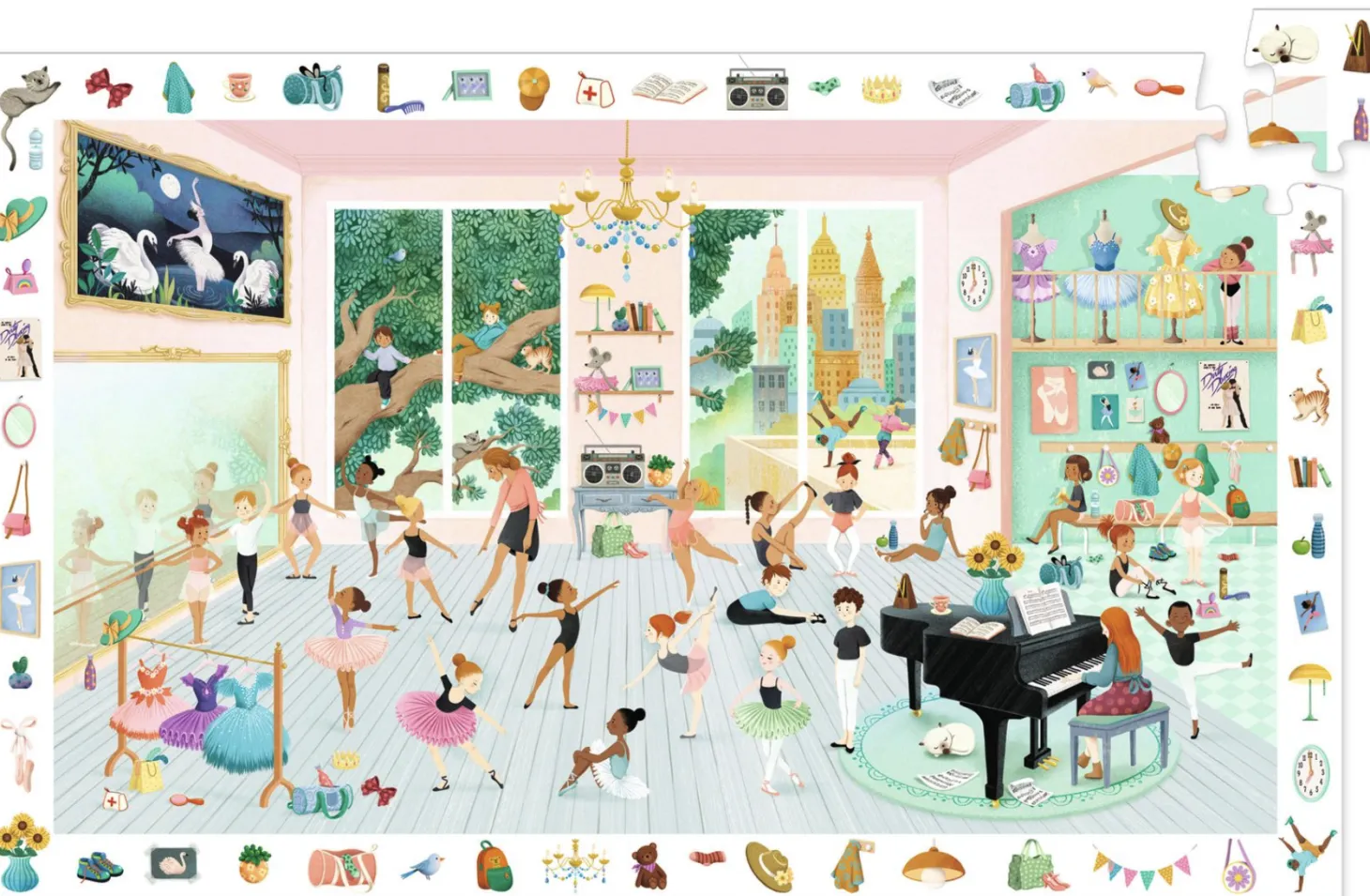 Djeco L'école de danse - puzzle de 100 pièces