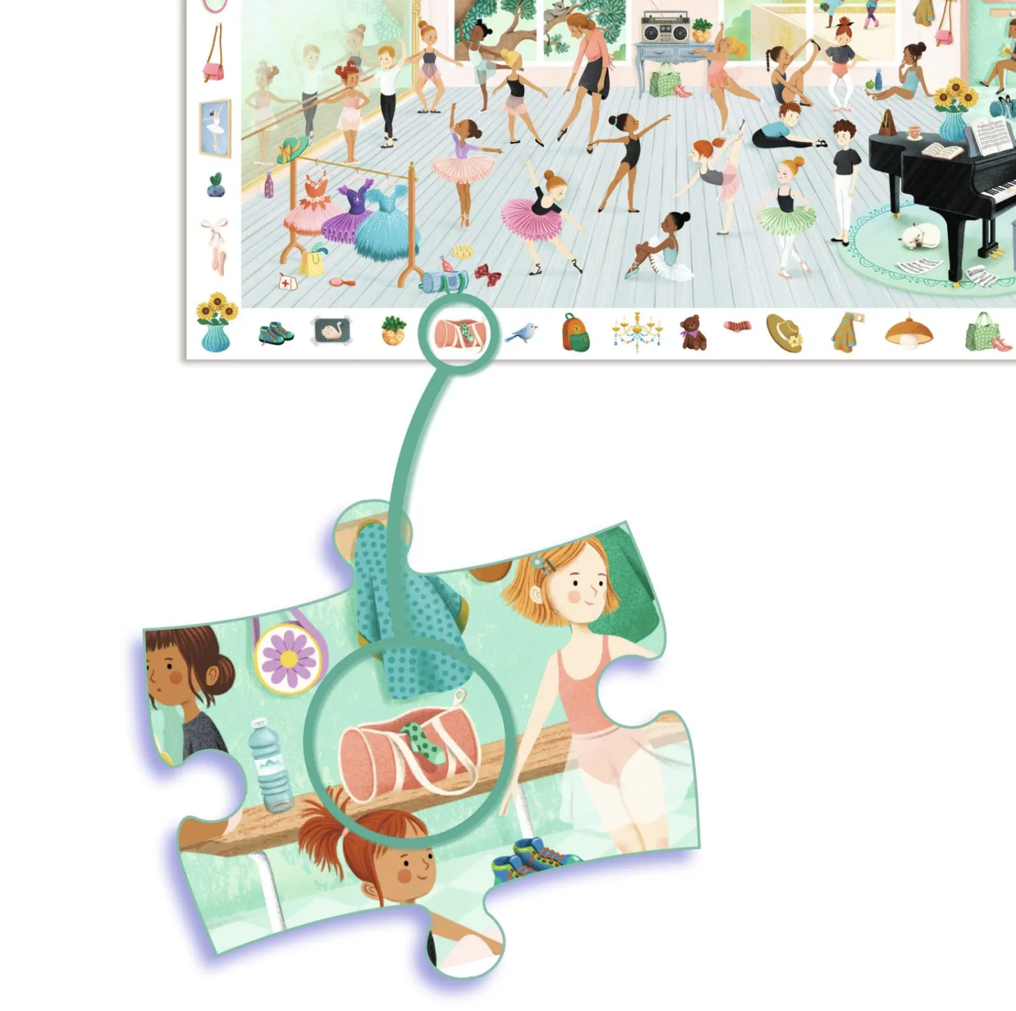 Djeco L'école de danse - puzzle de 100 pièces