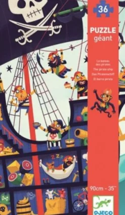 Djeco Le bateau pirate - Puzzle de 36 pièces
