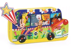 Djeco Le bus arc-en-ciel - 16 pièces