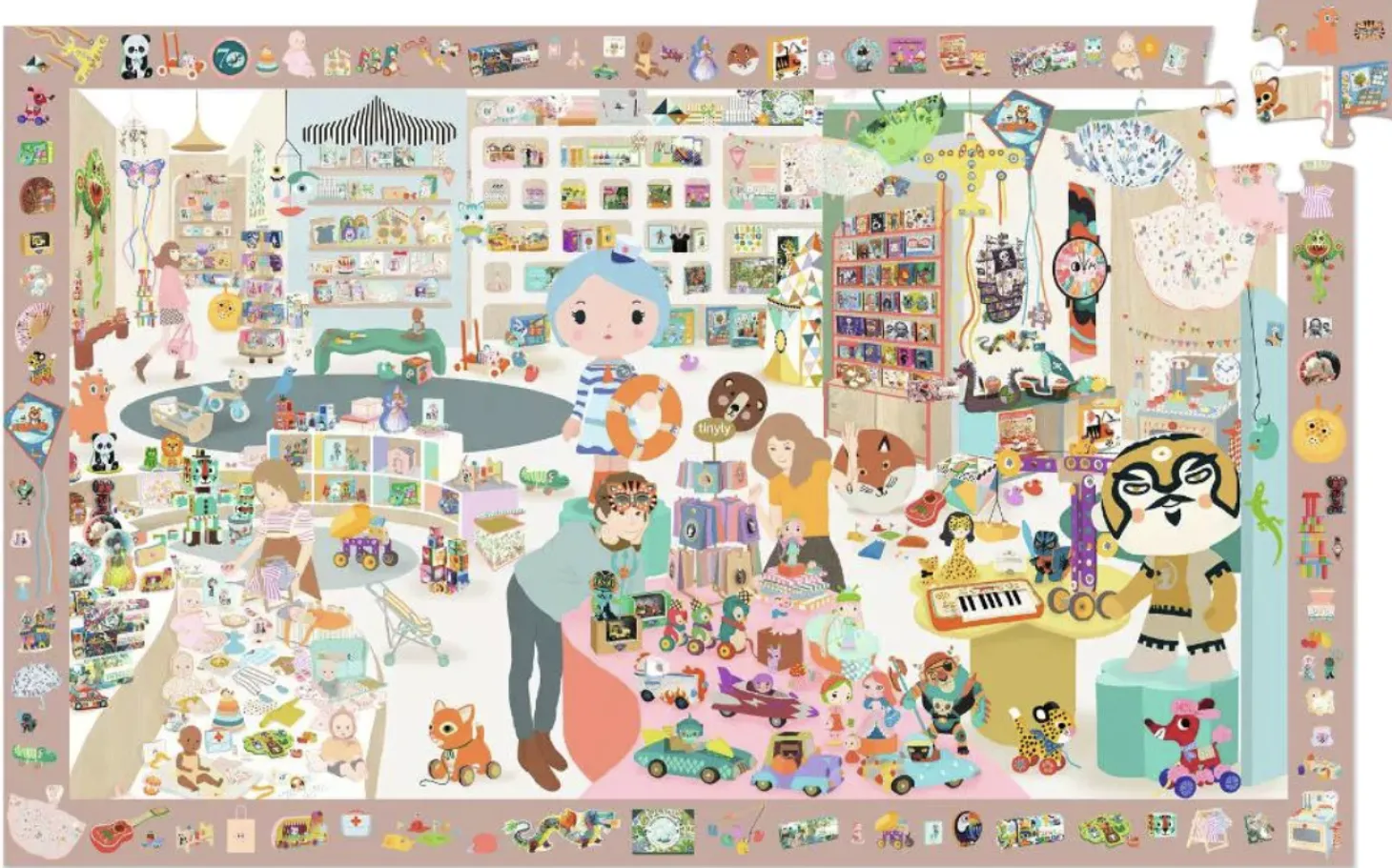 Djeco Le petit magasin - casse-tête de 100 pièces