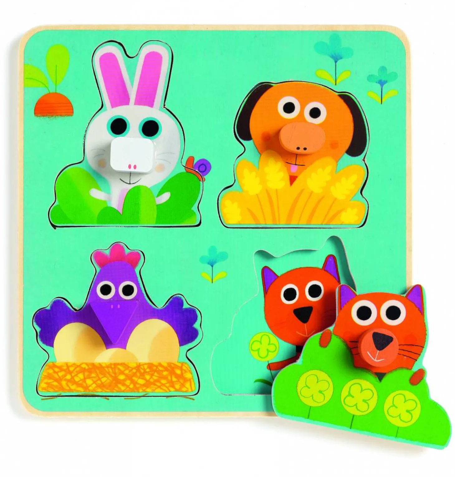 Djeco Peekaboo Ferme - 4 pièces