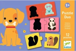 Djeco Puzzle duo - Ombre - 6 x 2 pièces