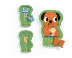 Djeco Puzzle Skim - Charly - 6 pièces