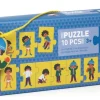 Djeco Puzzle trio - Je m'habille - 10 pièces