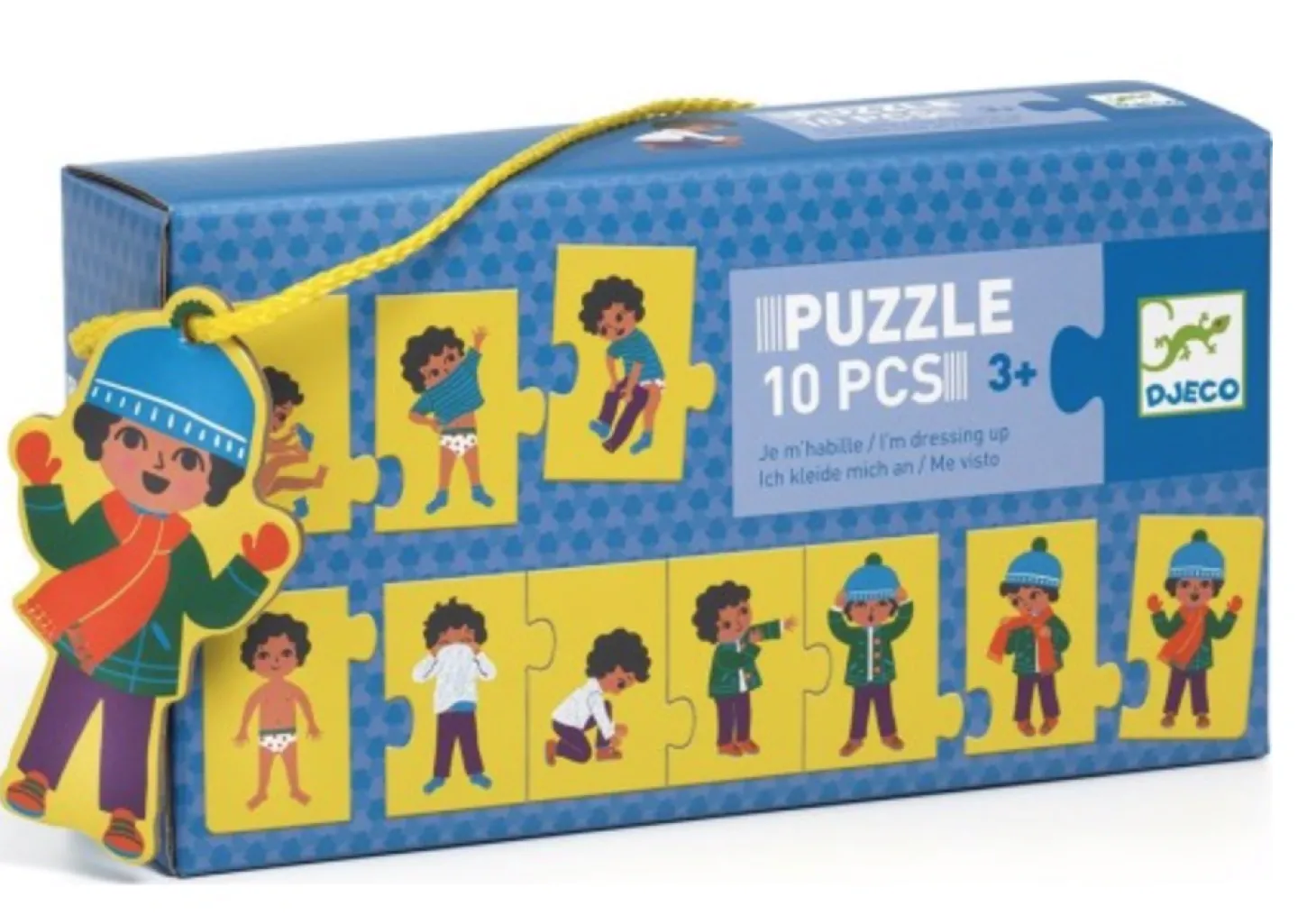 Djeco Puzzle trio - Je m'habille - 10 pièces