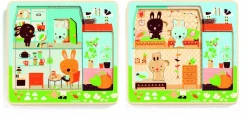 Djeco Skim maison Puzzle pleine de vie - 12 pièces