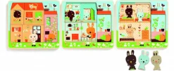 Djeco Skim maison Puzzle pleine de vie - 12 pièces