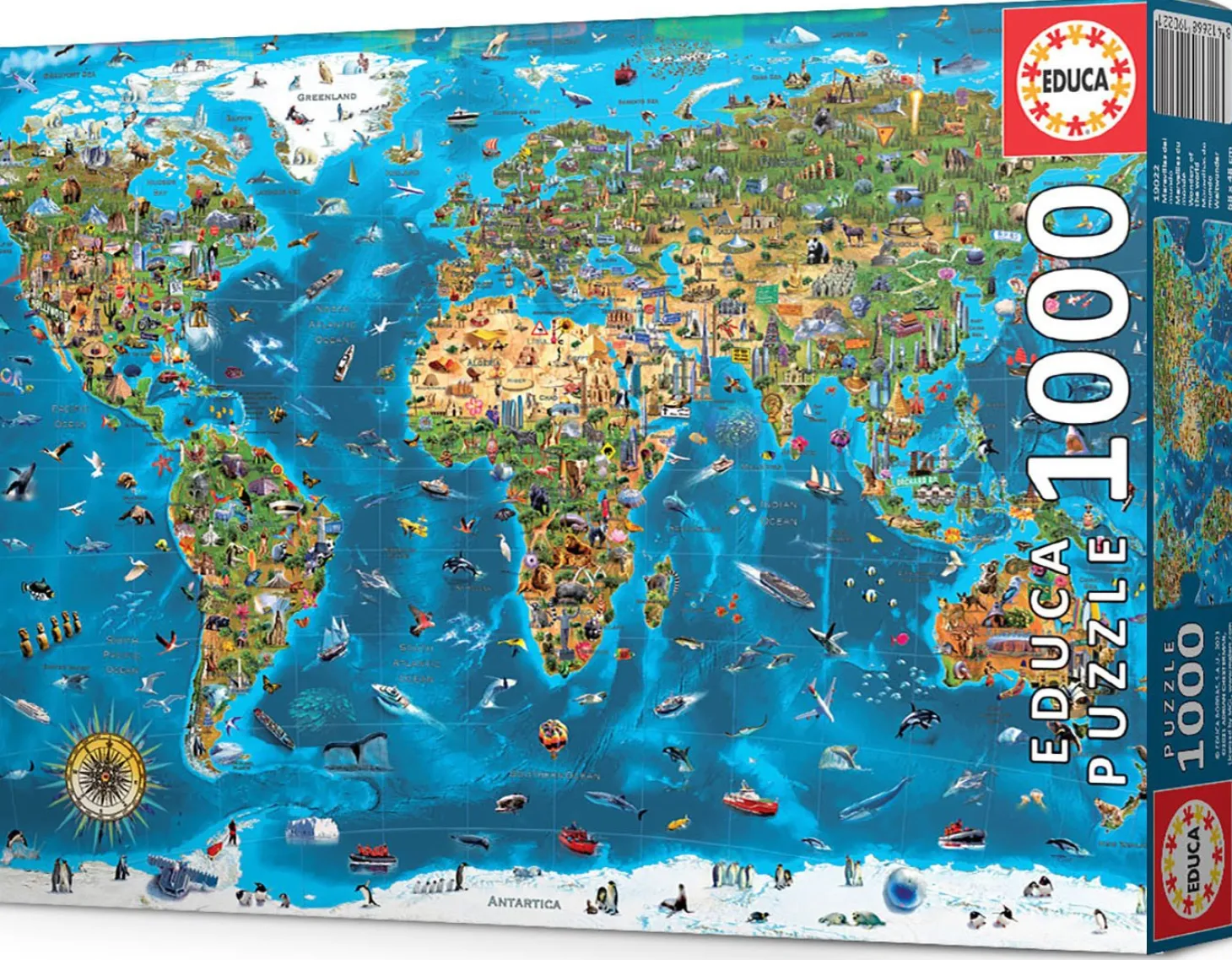 Educa 1000 Merveilles du monde - puzzle de 1000 pièces