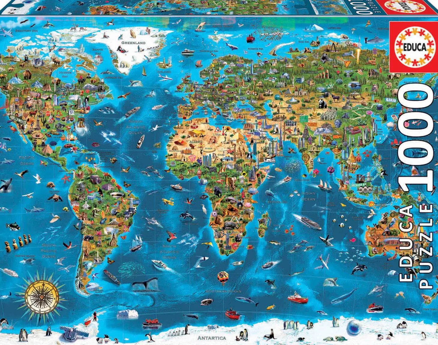 Educa 1000 Merveilles du monde - puzzle de 1000 pièces