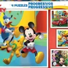 Educa 4 puzzles de Mickey & Friends - 12, 16, 20 et 25 pièces