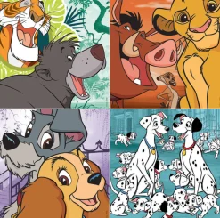 Educa 4 puzzles des animaux Disney - 12, 16, 20 et 25 pièces