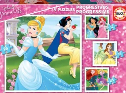 Educa 4 puzzles des Princesses Disney - 12, 16, 20 et 25 pièces