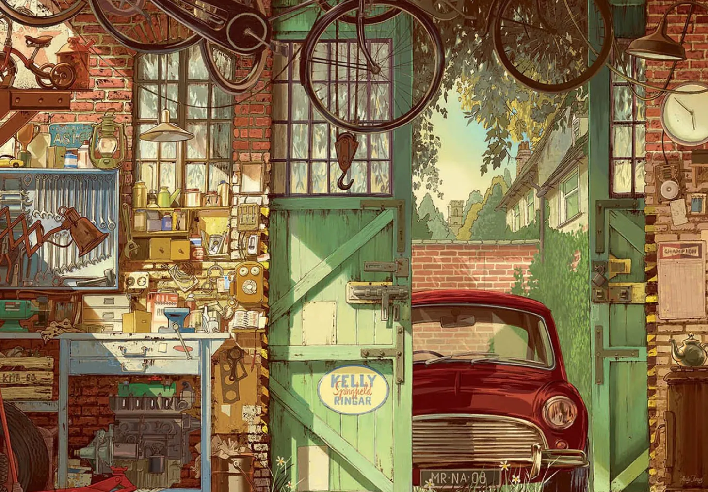 Educa Ancien garage - puzzle de 1500 pièces