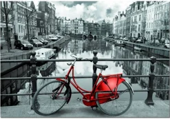 Educa bicyclette rouge à Amsterdam, 1000 pièces