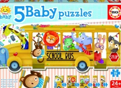 Educa Bus scolaire - puzzle de 19 pièces