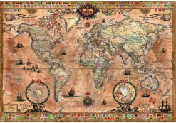 Educa Carte antique du monde - 1000 pièces