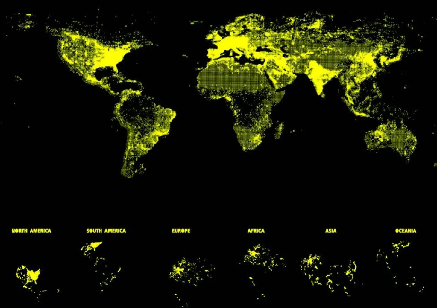Educa Carte du monde - Glow in the Dark - puzzle 1000 pièces