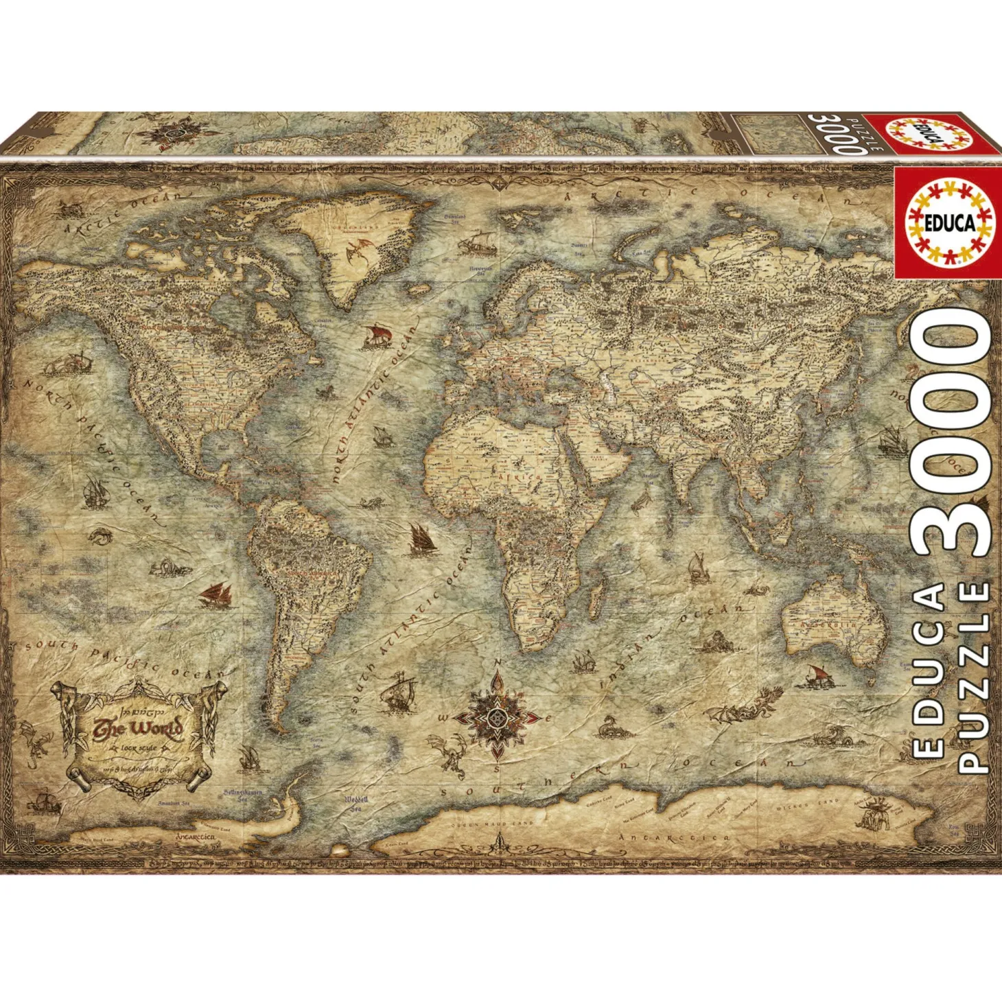 Educa Carte du Monde - puzzle de 3000 pièces