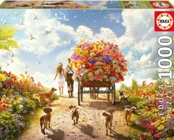 Educa Chariot de Fleurs - puzzle de 1000 pièces